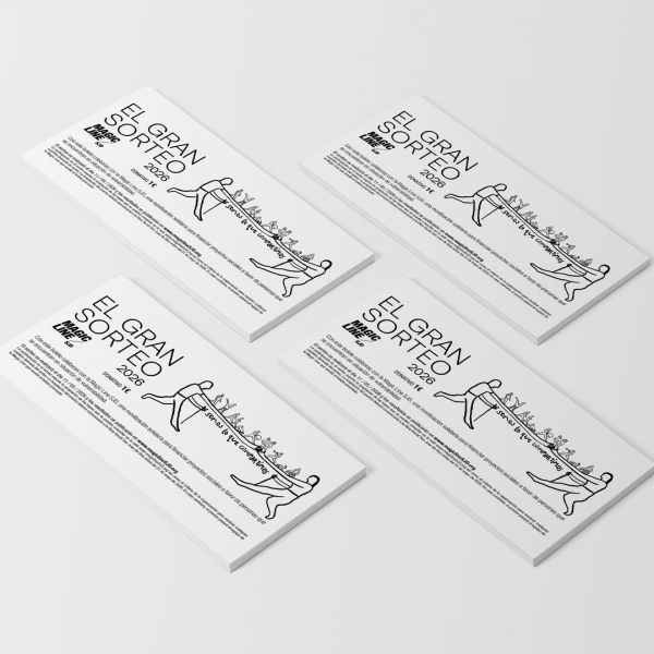 Talonario del Gran Sorteo Magic Line SJD. Contiene 50 boletos. 2026